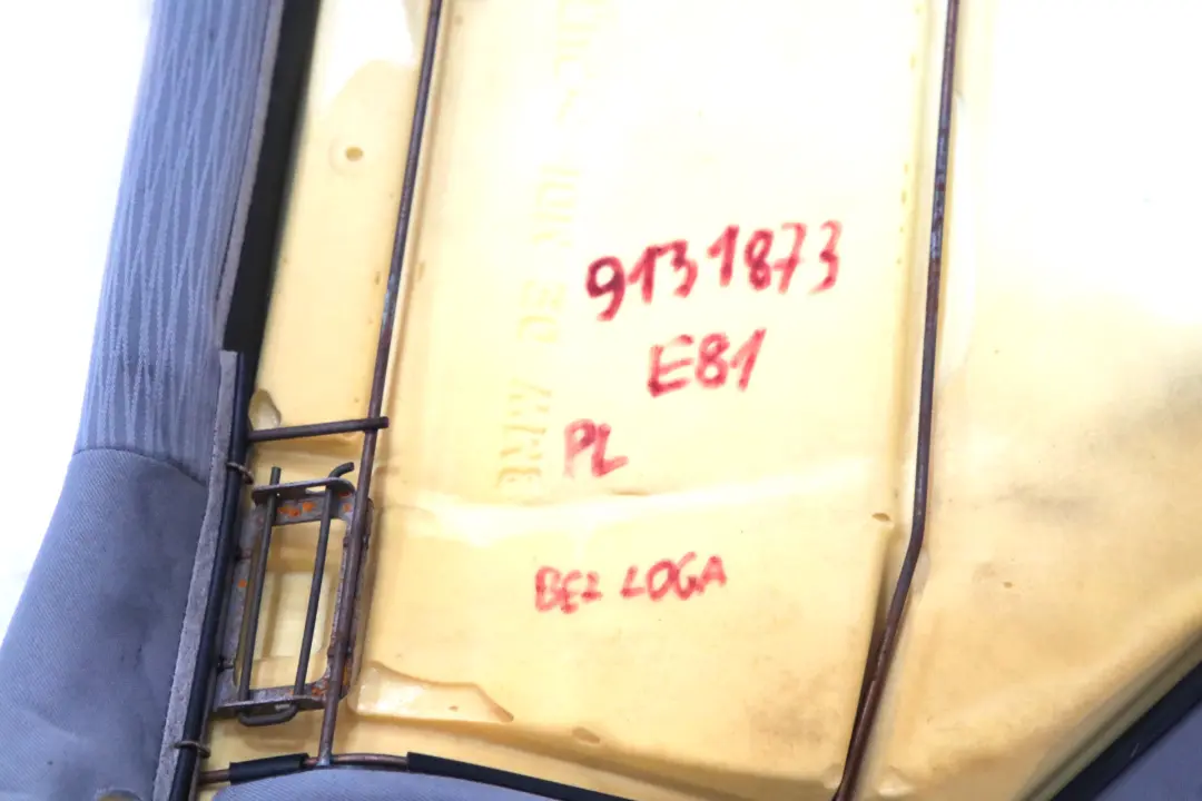BMW 1 E81 Kanapa Siedzisko Tył Tylne Materiał Szara Szare - SKU 9131873 - Numer Części 9131873