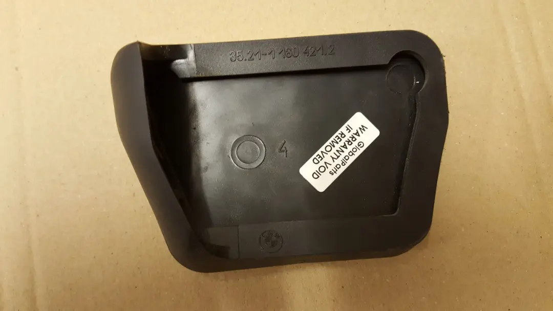 Genuine BMW Automatic Transmission Brake Pedal Rubber Pad Cover to with Part number 1160421 Genuine BMW Automatic Transmission Brake Pedal Rubber Pad Cover - SKU rhd-1160421 - Part number 1160421