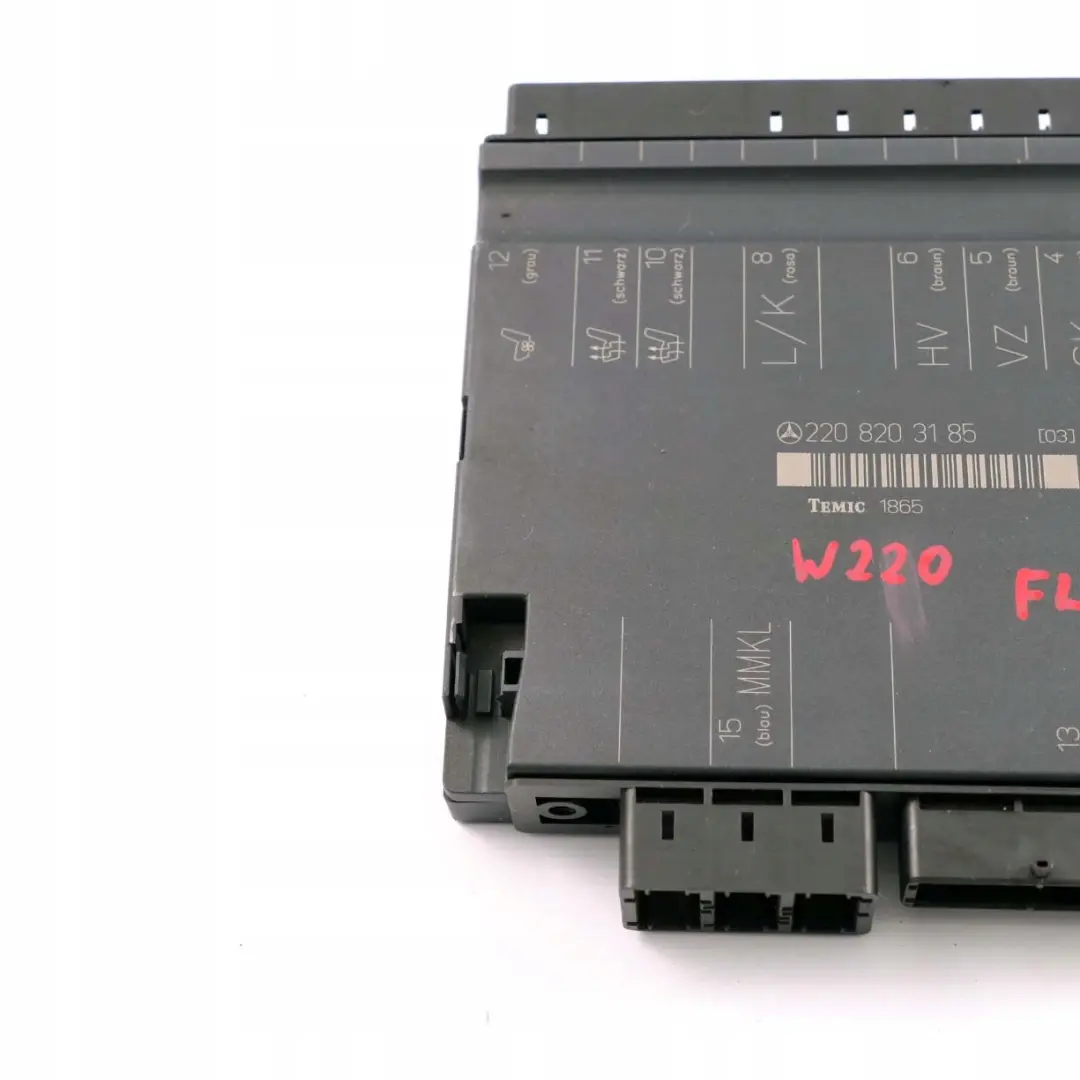  Mercedes-Benz S W220 Sitz Memory Steuergerät Modul Vorne Links - SKU A2208203185 - Teilenummer A2208203185