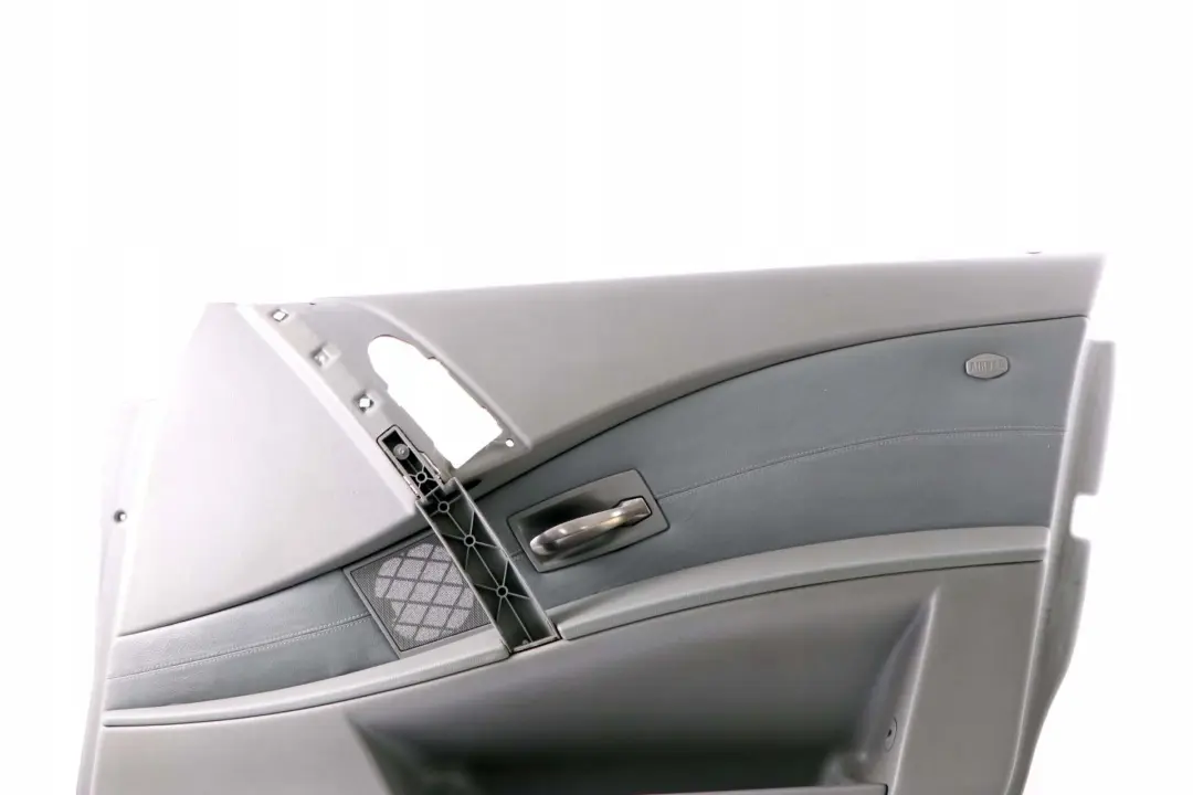 Door Card Lining Leather Trim Panel Front Right O/S Grey to BMW 5 Series E60 E61 2 with Part number 7076170 BMW 5 Series E60 E61 2 Door Card Lining Leather Trim Panel Front Right O/S Grey - SKU 7076170-2 - Part number 7076170