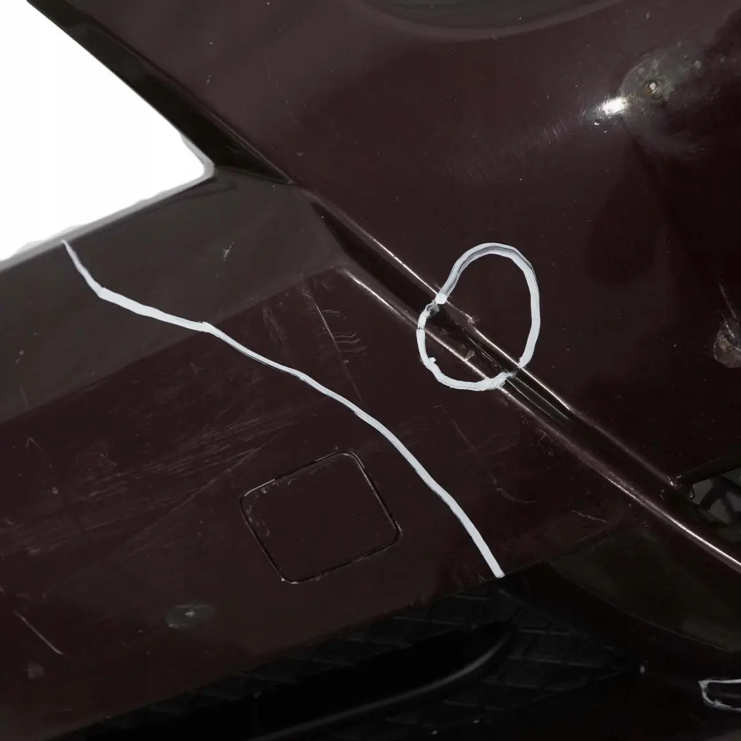 BMW 3 E90 E91 Front Bumper Trim Panel Complete Barberarot Barbera Red - A39 - SKU 0033167-BAR - Part number 0033167