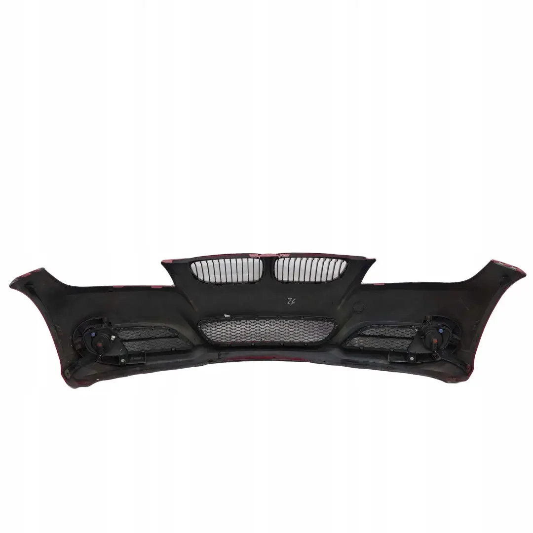 BMW 3 E90 E91 LCI Front Bumper Trim Panel Complete Karmesinrot Crimson Red A61 - SKU 0036837-KAR - Part number 0036838