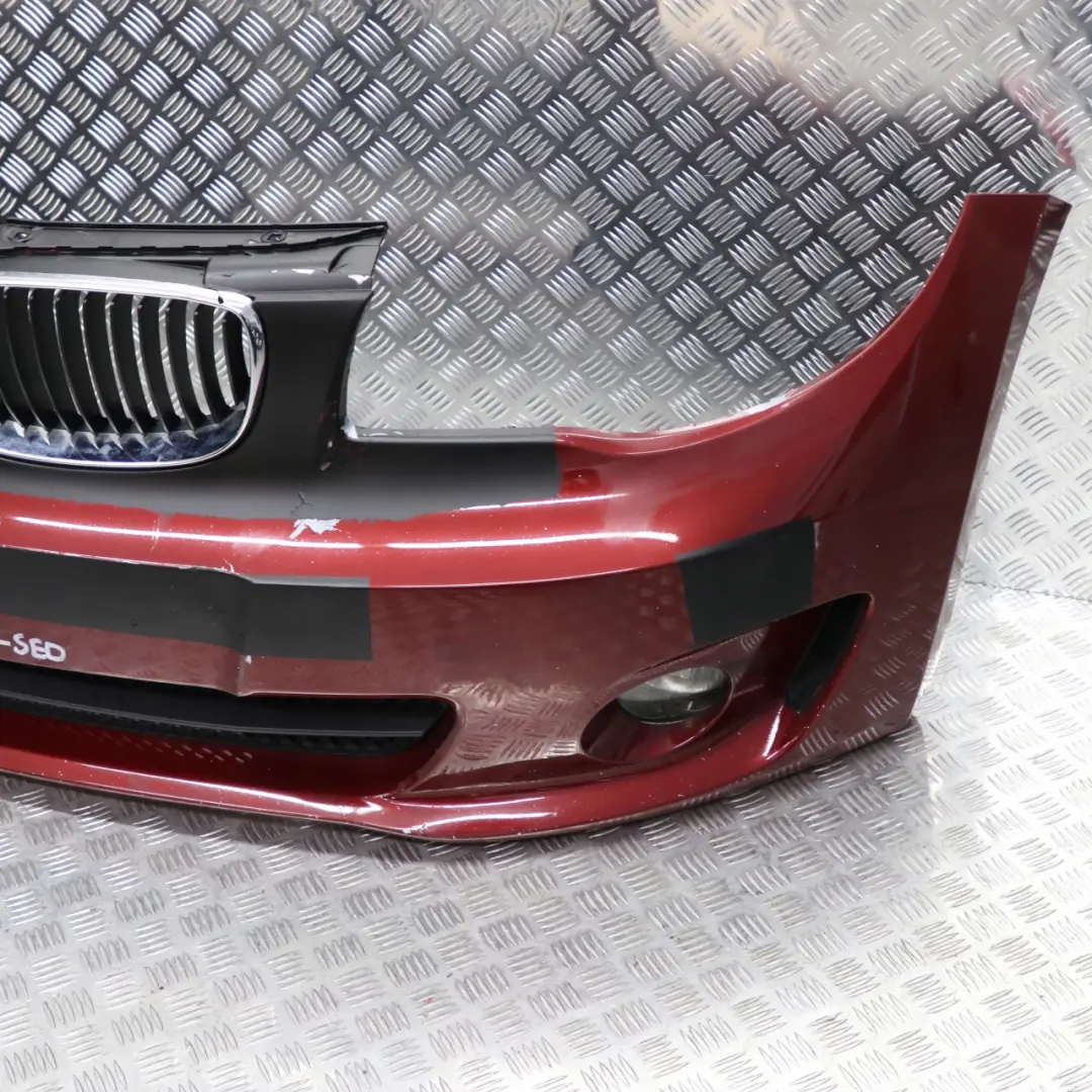 BMW 1 Series E82 E88 Complete Front Bumper Trim Sedonarot Sedona Red - A79 - SKU 0038839-SED - Part number 0038839