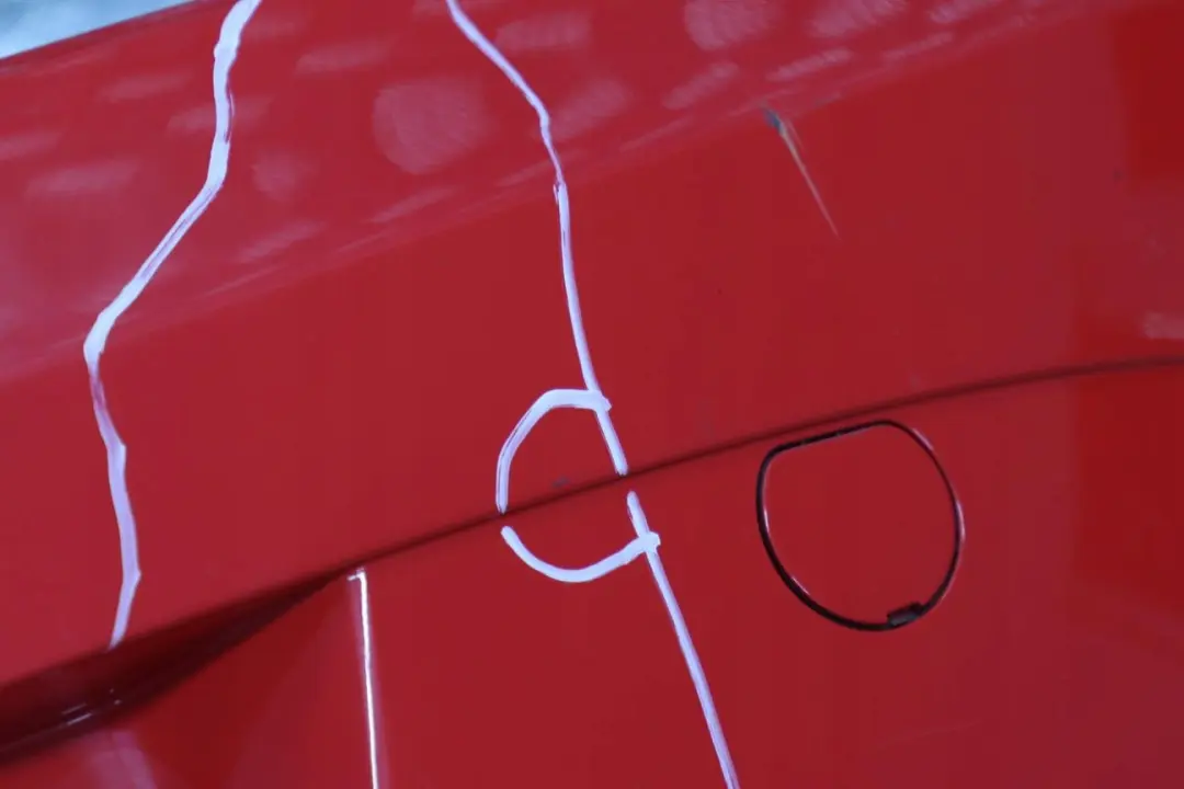 BMW Z4 Series E85 1 Convertible Rear Bumper Trim Panel Hellrot Bright Red - 314 - SKU 0034437-HELL1 - Part number 0034437