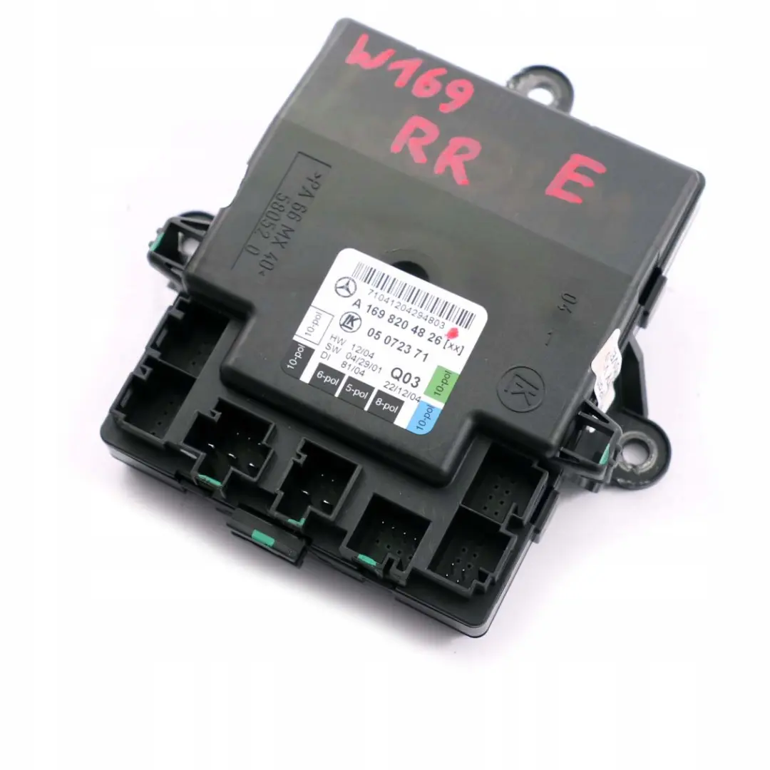 Mercedes W169 Porta posteriore destra Modulo unit? controllo O/S - SKU A1698204826 - Numero di parte A1698204826