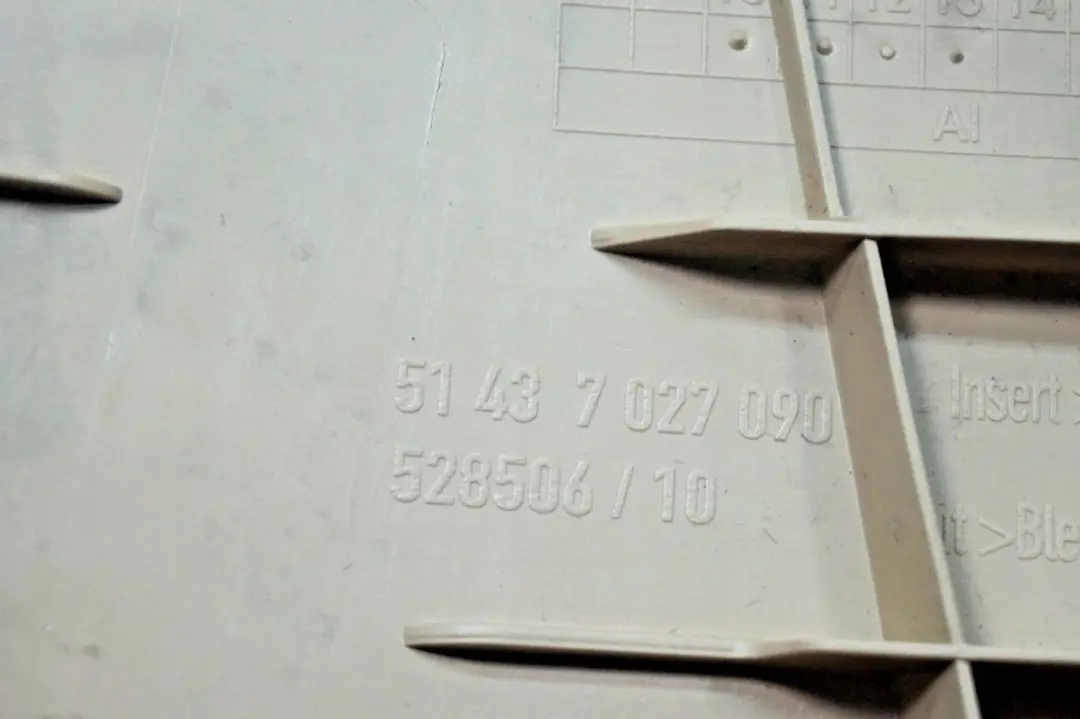 Trim Panel B Column Bottom Pillar Right O/S to BMW 5 Series E60 E61 Cover with Part number 7027090 BMW 5 Series E60 E61 Cover Trim Panel B Column Bottom Pillar Right O/S - SKU 7069438 - Part number 7027090