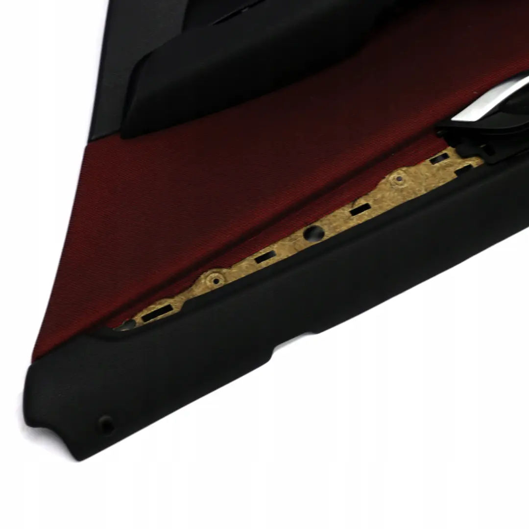 Right Door Card Lining Trim Fabric Cloth Vermilion Red para BMW X1 E84 Rear con número de pieza 7327244 BMW X1 E84 Rear Right Door Card Lining Trim Fabric Cloth Vermilion Red - SKU 7327244 - Número de pieza 7327244