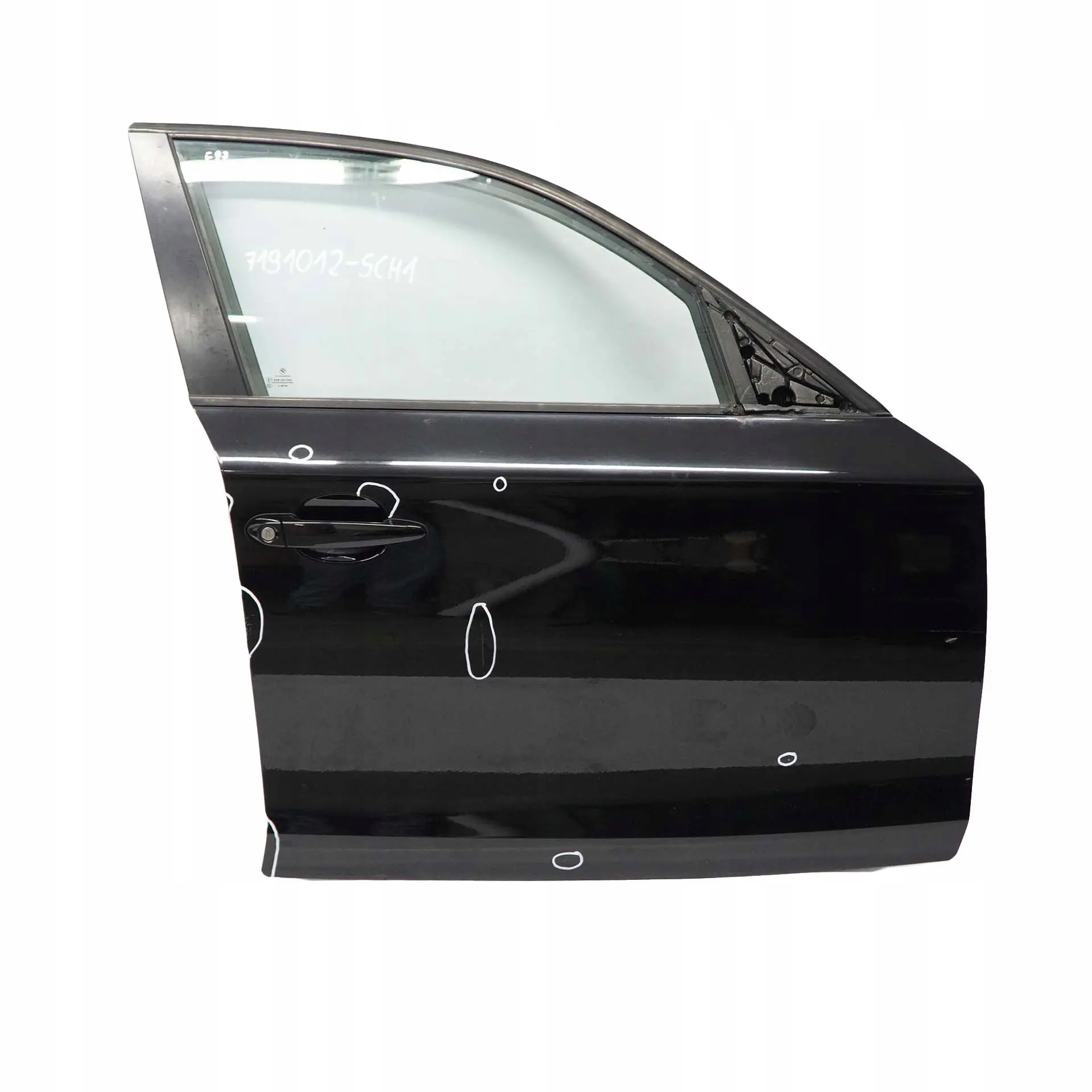 £BMW 1 Series E87 1 Door Front Right O/S Schwarz 2 Black - 668