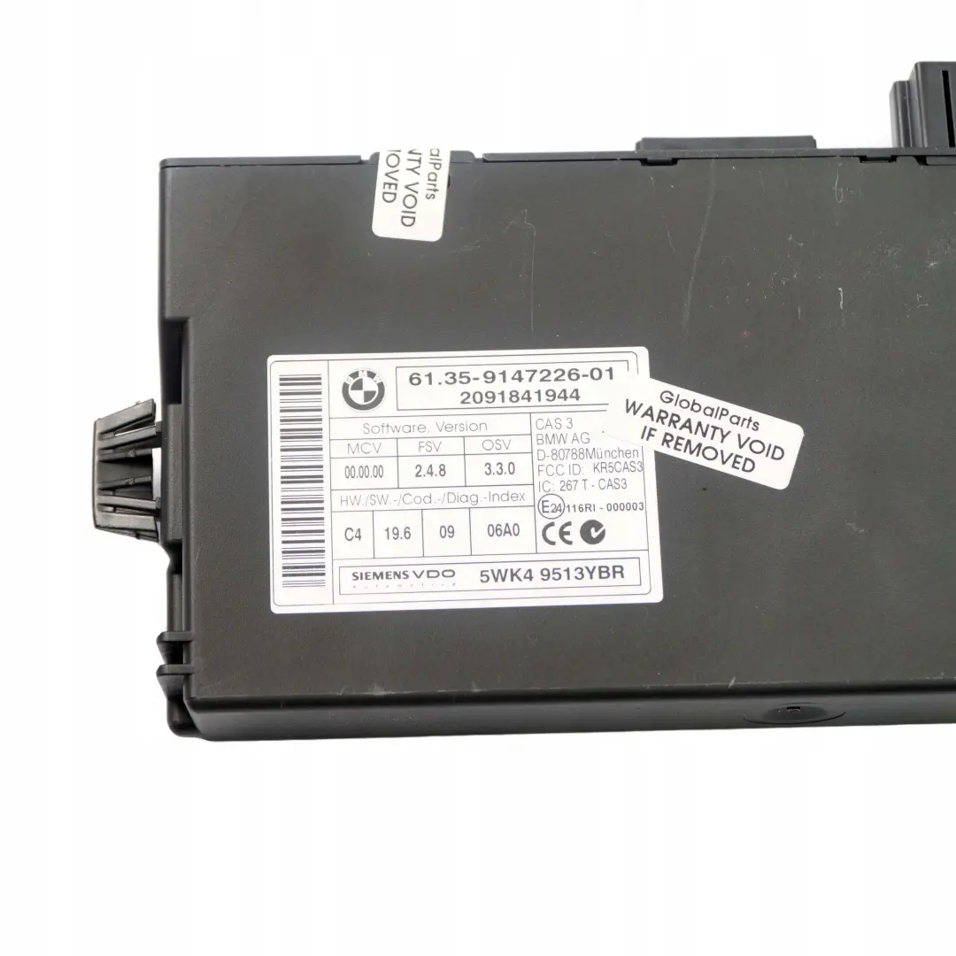BMW E81 E87 E90 E91 LCI 118d 318d N47 Diesel ECU KIT DDE CAS3 + 2 Keys - SKU 8506375-2 - Part number 8506375