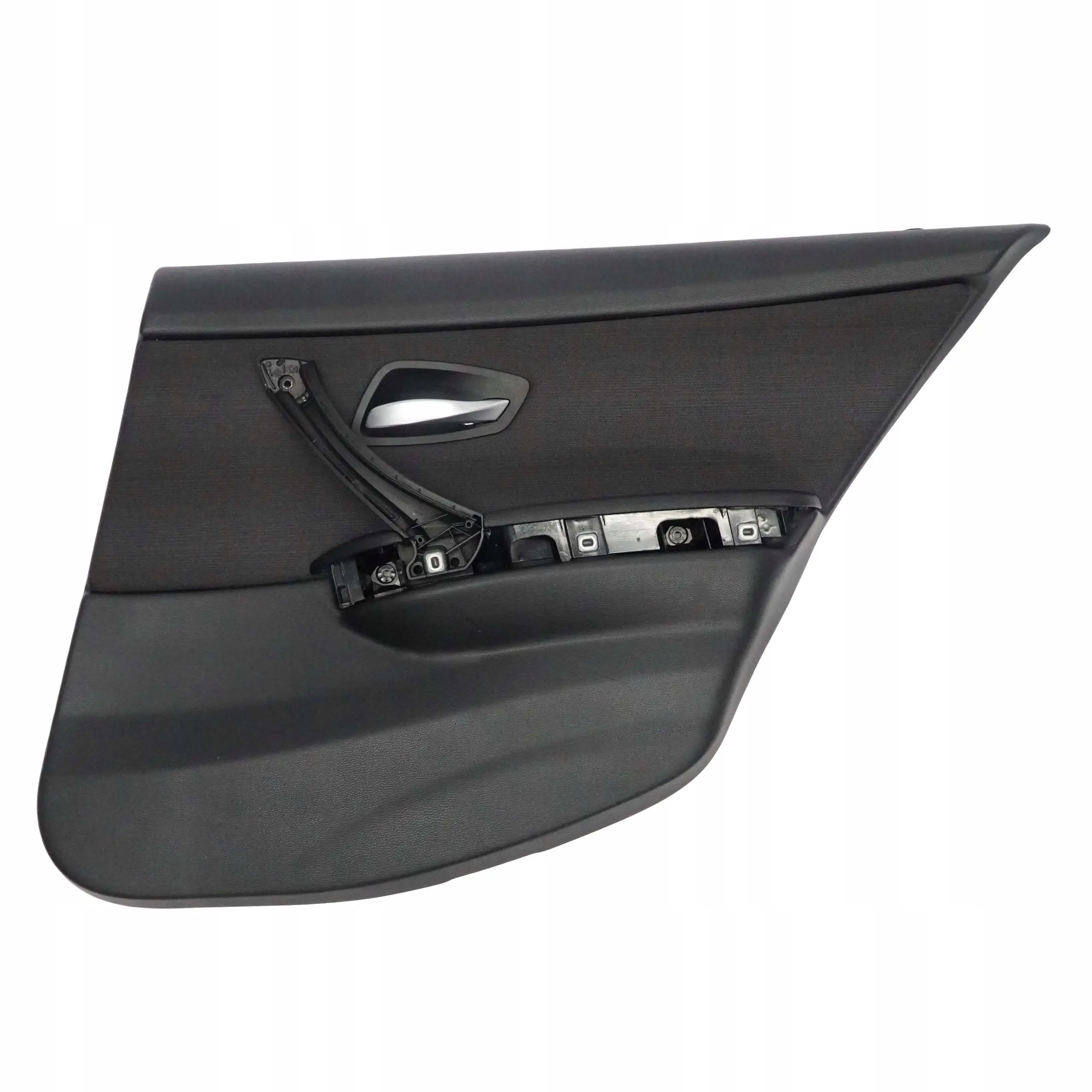 BMW 3 Series E90 Rear Right O/S Door Card Cloth Citrus Black Trim Panel