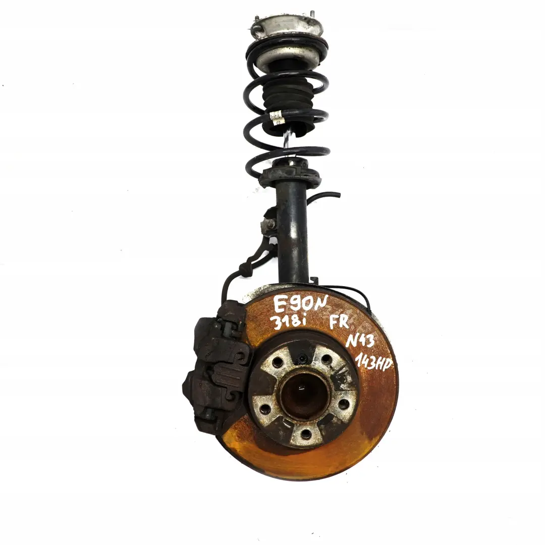 BMW E90 318i N43 delantero derecho O / Spring Strut Pierna Freno Suspension Hub - SKU 6771724-7 - Número de pieza 6771724