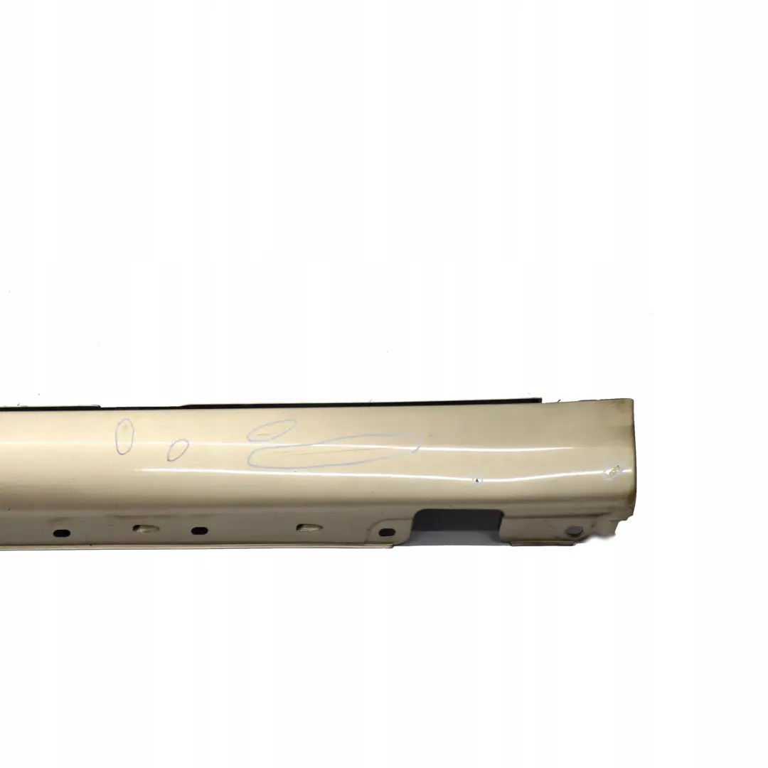 Mercedes-Benz C W203 Door Sill Side Cover Skirt Left N/S Brilliant Silver - 744 to with Part number A2036980154 Mercedes-Benz C W203 Door Sill Side Cover Skirt Left N/S Brilliant Silver - 744 - SKU A2036980154-BS - Part number A2036980154