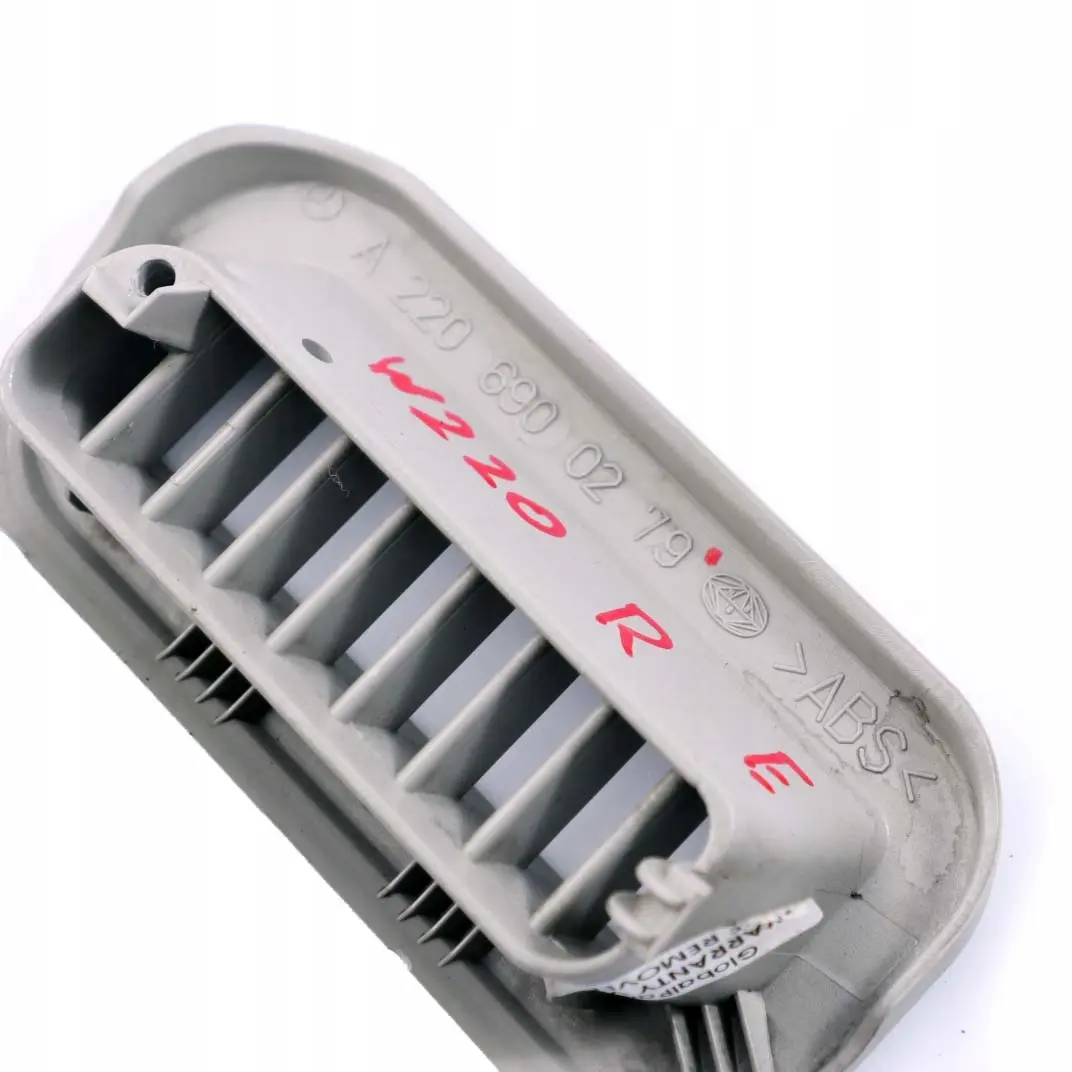  Mercedes-Benz S W220 Front Right Pillar Post Air Vent Duct O/S Grey - SKU A2206900279 - Part number A2206900279