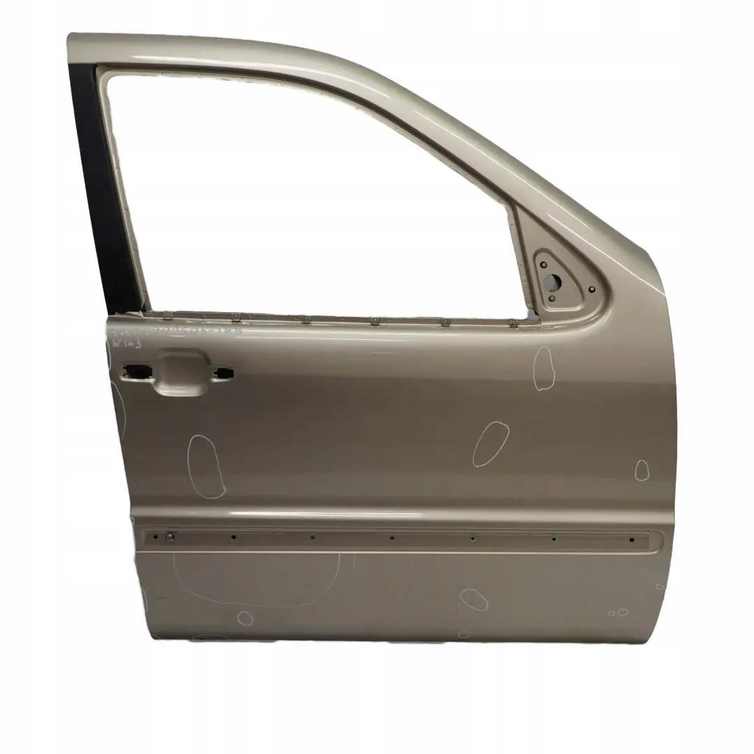 Mercedes-Benz M ML W163 Door Front Right O/S Travertine Beige Metallic - 693 to with Part number A1637201605 Mercedes-Benz M ML W163 Door Front Right O/S Travertine Beige Metallic - 693 - SKU A1637201605-TRB - Part number A1637201605