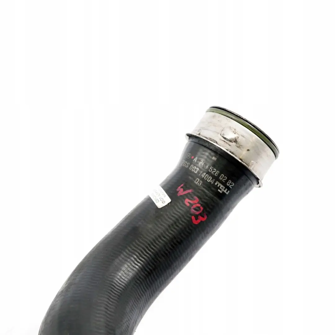  Mercedes-Benz C W203 OM611 Air Charge Intake Intercooler Right Hose - SKU A2035280282 - Part number A2035280282