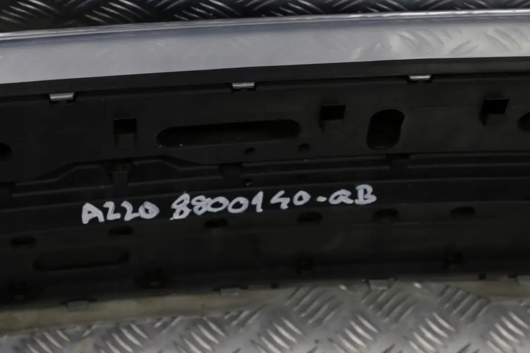 Class W220 Rear Bumper Trim Panel Blue Chalcedonblau - 347 to Mercedes S with Part number A2208800140 Mercedes S Class W220 Rear Bumper Trim Panel Blue Chalcedonblau - 347 - SKU A2208800140-QB - Part number A2208800140