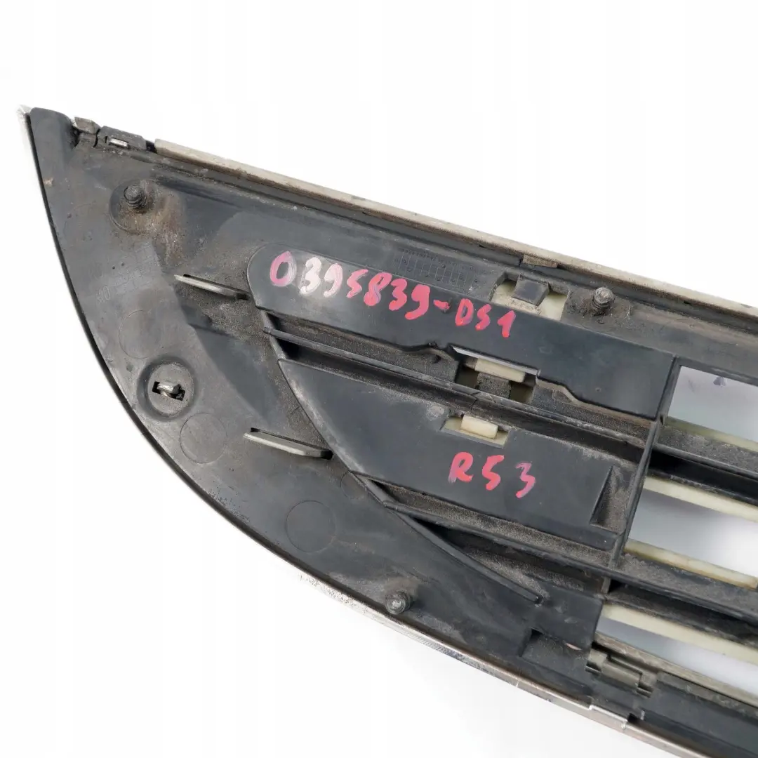 Front Bumper Bottom Trim Grille Dark Silver Metallic 871 to Mini Cooper S R53 with Part number 0395839 Mini Cooper S R53 Front Bumper Bottom Trim Grille Dark Silver Metallic 871 - SKU P0395839-DS1 - Part number 0395839