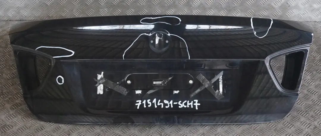 BMW 3 Series E90 7 Rear Trunk Lid Tailgate Boot Bootlid Schwarz 2 Black - 668 - SKU 7151491-SCH7 - Part number 7151491