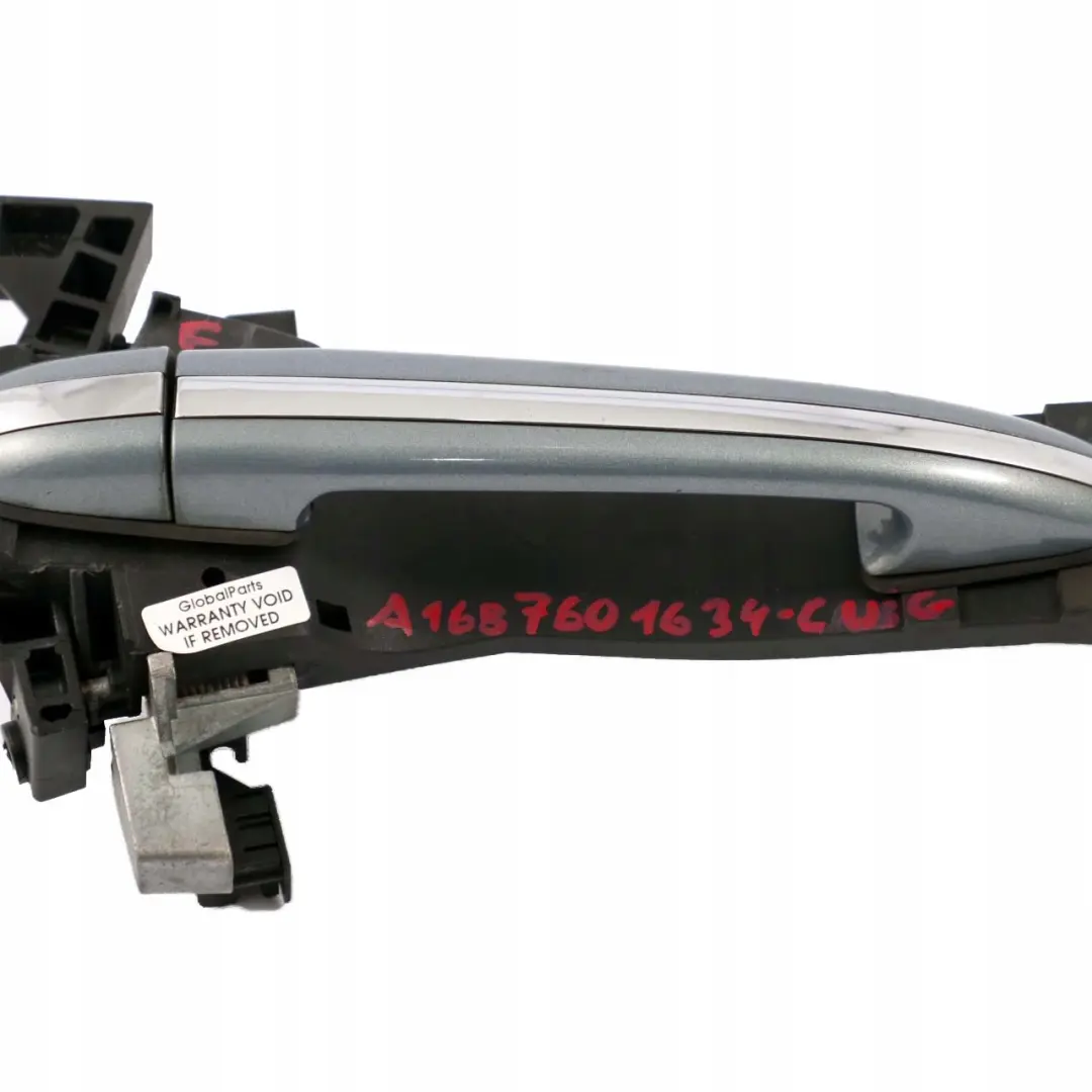  Mercedes-Benz Clase A W168 Puerta Trasera Derecha Tirador Gris Cumulus - 757 - SKU A1687601634-CUG - Número de pieza A1687601634
