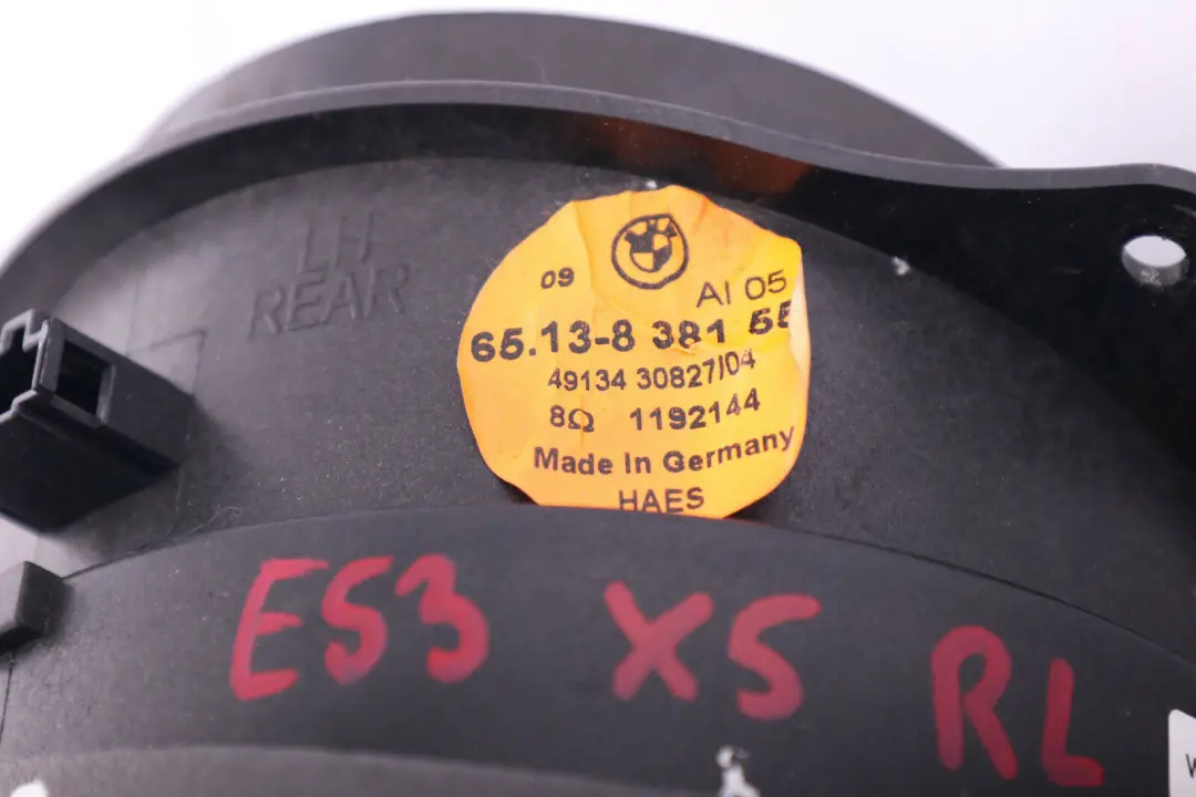 Haut-Parleur Top-Hifi Arriere Gauche 70-12.000HZ pour BMW X5 E53 à propos du numéro de pièce 8381551 BMW X5 E53 Haut-Parleur Top-Hifi Arriere Gauche 70-12.000HZ - SKU 8381551 - Numéro de pièce 8381551