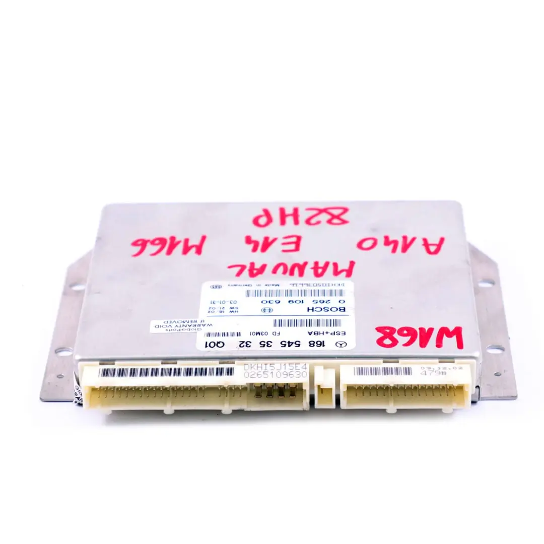 Mercedes-Benz W168 Esp + Hba Unite De Commande ECU Module pour à propos du numéro de pièce A1685453532 Mercedes-Benz W168 Esp + Hba Unite De Commande ECU Module - SKU A1685453532 - Numéro de pièce A1685453532
