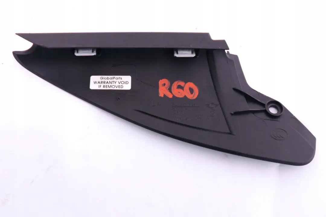 Tapa Espejo Triangulo Izquierdo Negro para MINI Countryman R60 con número de pieza 9803531 MINI Countryman R60 Tapa Espejo Triangulo Izquierdo Negro - SKU 9803531 - Número de pieza 9803531