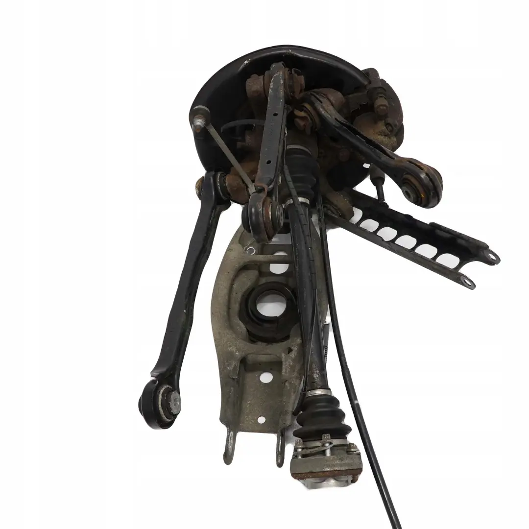 BMW E90 318i N43 N46 trasera izquierda Suspension Eje Pierna Freno Disco Hub - SKU 6774809-37 - Número de pieza 6774809