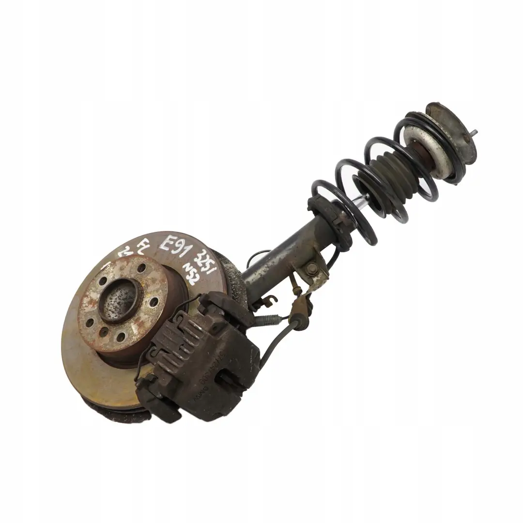 BMW 3 E91 Touring 325i N52 Front Left N/S Spring Strut Brake Suspension Leg Hub - SKU 6786013-4 - Part number 6786013