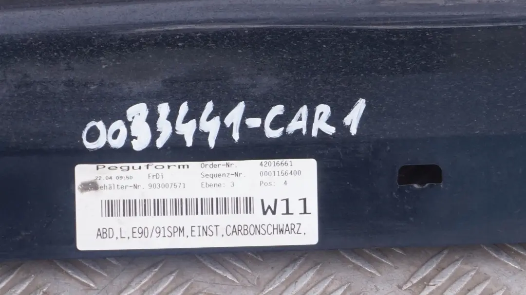 BMW E90 listwa próg lewy carbonschwarz M-PAKIET - SKU 0033441-CAR1 - Numer Części 0033441