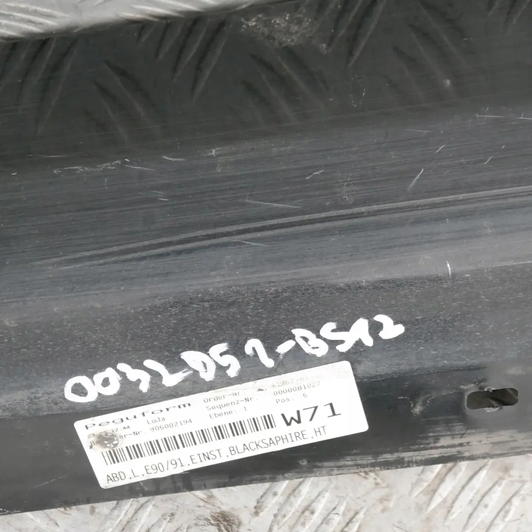 BMW E90 listwa nakładka próg lewy black saphire - SKU 0032951-BS12 - Numer Części 51770032951