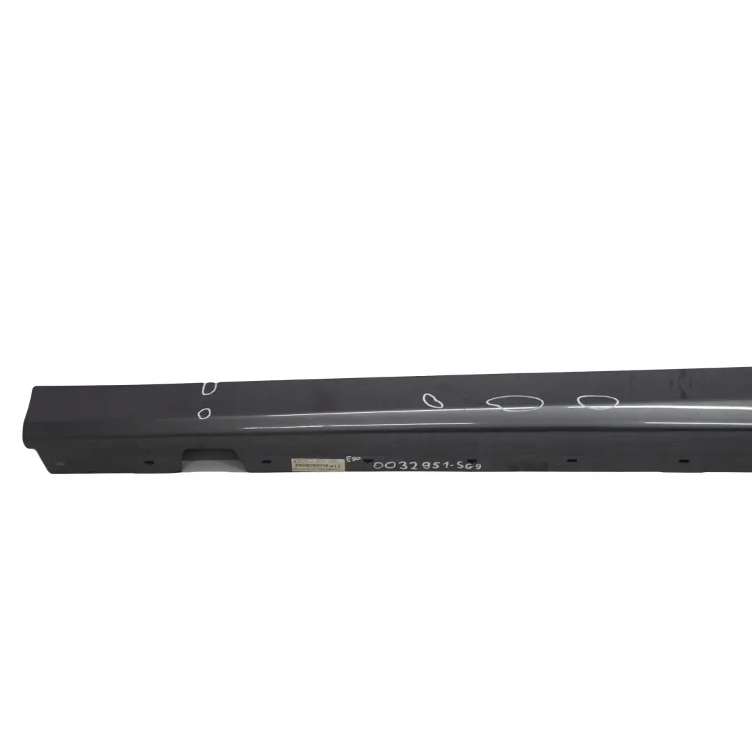 BMW E90 E91 9 Sill Strip Side Trim Skirt Left Sparkling Graphite - A22 - SKU 0032951-SG9 - Numero di parte 0032951