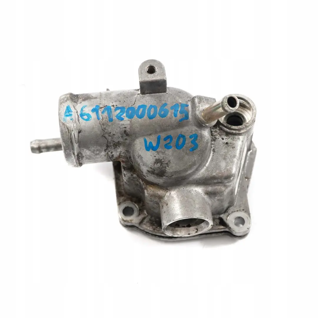  Mercedes-Benz C E W203 W210 OM611 OM612 Coolant Thermostat Housing - SKU A6112000615 - Part number A6112000615