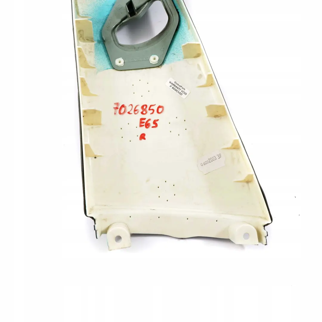 BMW 7 er E65 E66 Verkleidung Säule Mitte Oben Rechts Steingrün - SKU 7026850 - Teilenummer 7026850