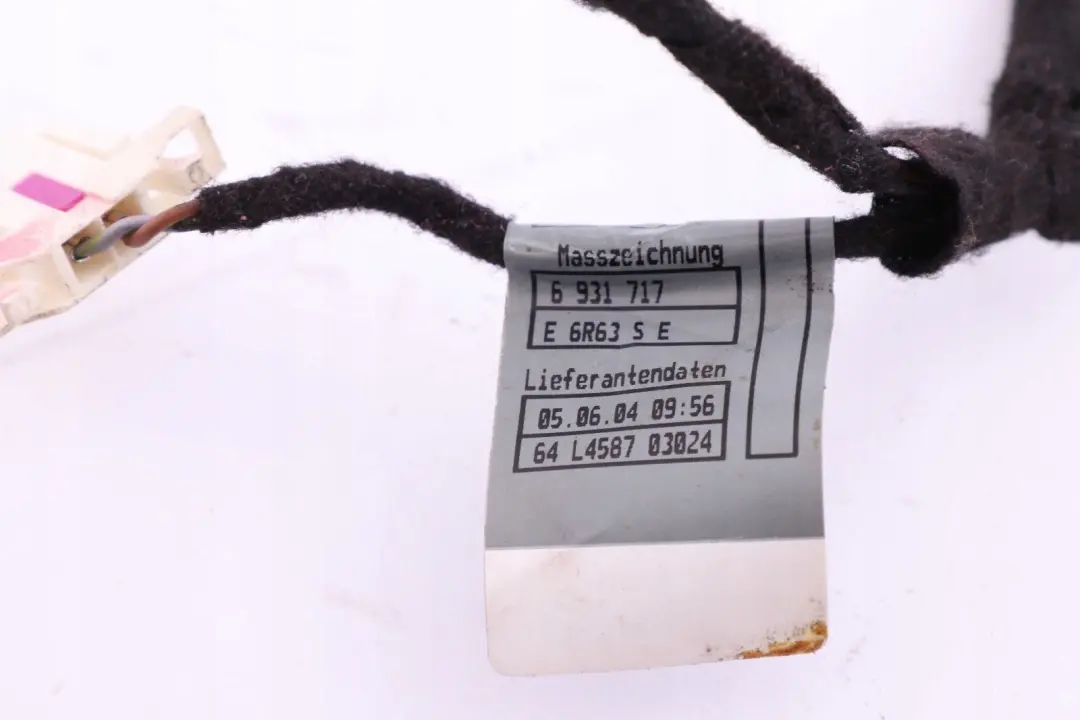 Wiązka kabel bagażnika rejestracji do MINI Cabrio R52 o numerze 6953005 MINI Cabrio R52 Wiązka kabel bagażnika rejestracji - SKU 6953005 - Numer Części 6953005