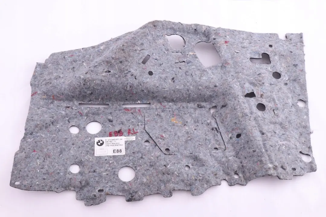 Aislamiento Acustico Panel Lateral Trasero Izquierdo para BMW E88 Cabrio con número de pieza 6960407 BMW E88 Cabrio Aislamiento Acustico Panel Lateral Trasero Izquierdo - SKU 6960407 - Número de pieza 6960407