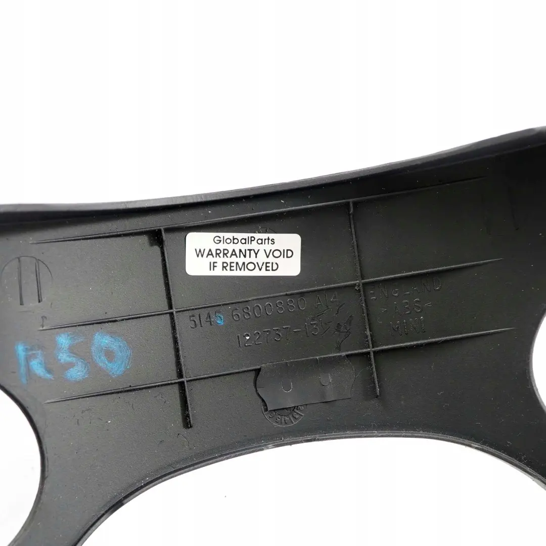 Embellecedor Panel Columna Direccion Superior para Mini One R50 R53 JCW con número de pieza 32316800880 Mini One R50 R53 JCW Embellecedor Panel Columna Direccion Superior - SKU 6800880 - Número de pieza 32316800880