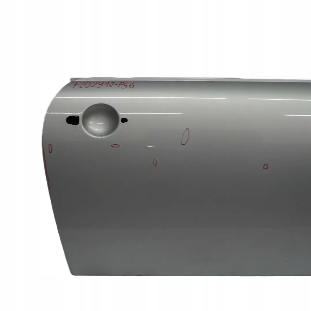 Front Right Door O/S Pure Silver Metallic - 900 to Mini Cooper R50 R52 R53 6 with Part number 7202912 Mini Cooper R50 R52 R53 6 Front Right Door O/S Pure Silver Metallic - 900 - SKU 7202912-PS6 - Part number 7202912