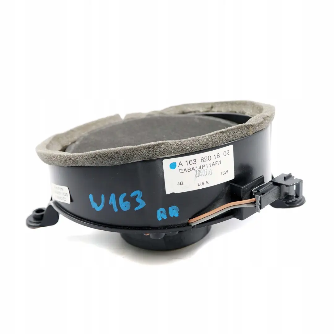 Mercedes-Benz ML-Class W163 Rear Right O/S Door Speaker Loudspeaker to with Part number A1638201802 Mercedes-Benz ML-Class W163 Rear Right O/S Door Speaker Loudspeaker - SKU A1638201802 - Part number A1638201802