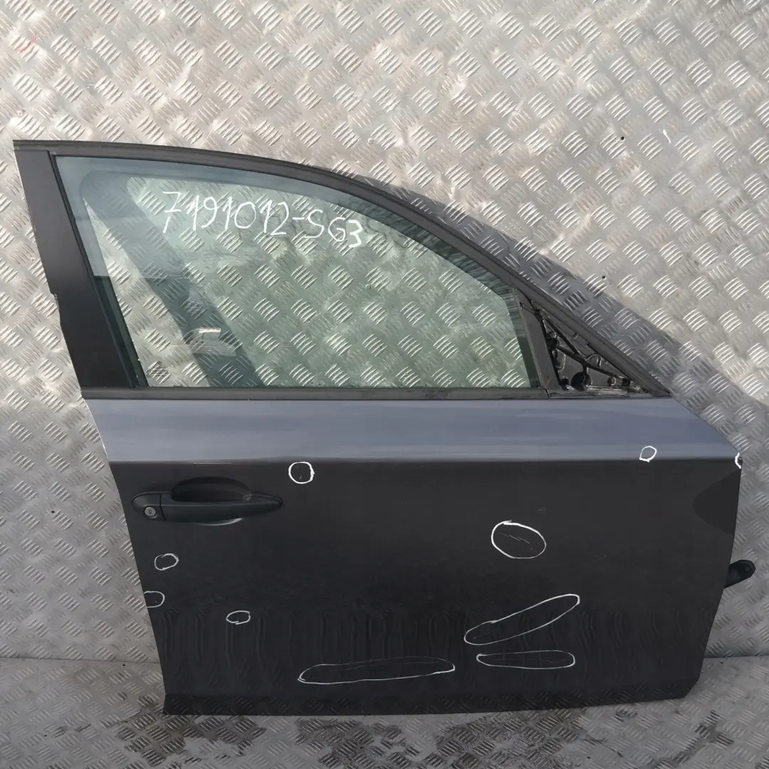 BMW E87 LCI Porte avant Droite Mousseux Graphite Metallique - SKU 7191012-SG3 - Numéro de pièce 7191012