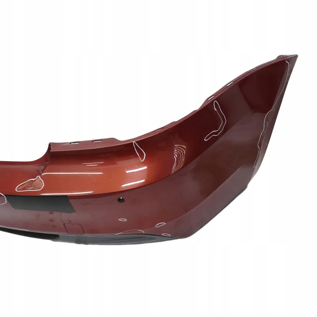 BMW 1 E82 E88 M Sport 1 Stossfänger Hinten PDC Sedonarot Rot Metallic - A79 - SKU 0036311-SED1 - Teilenummer 0036311