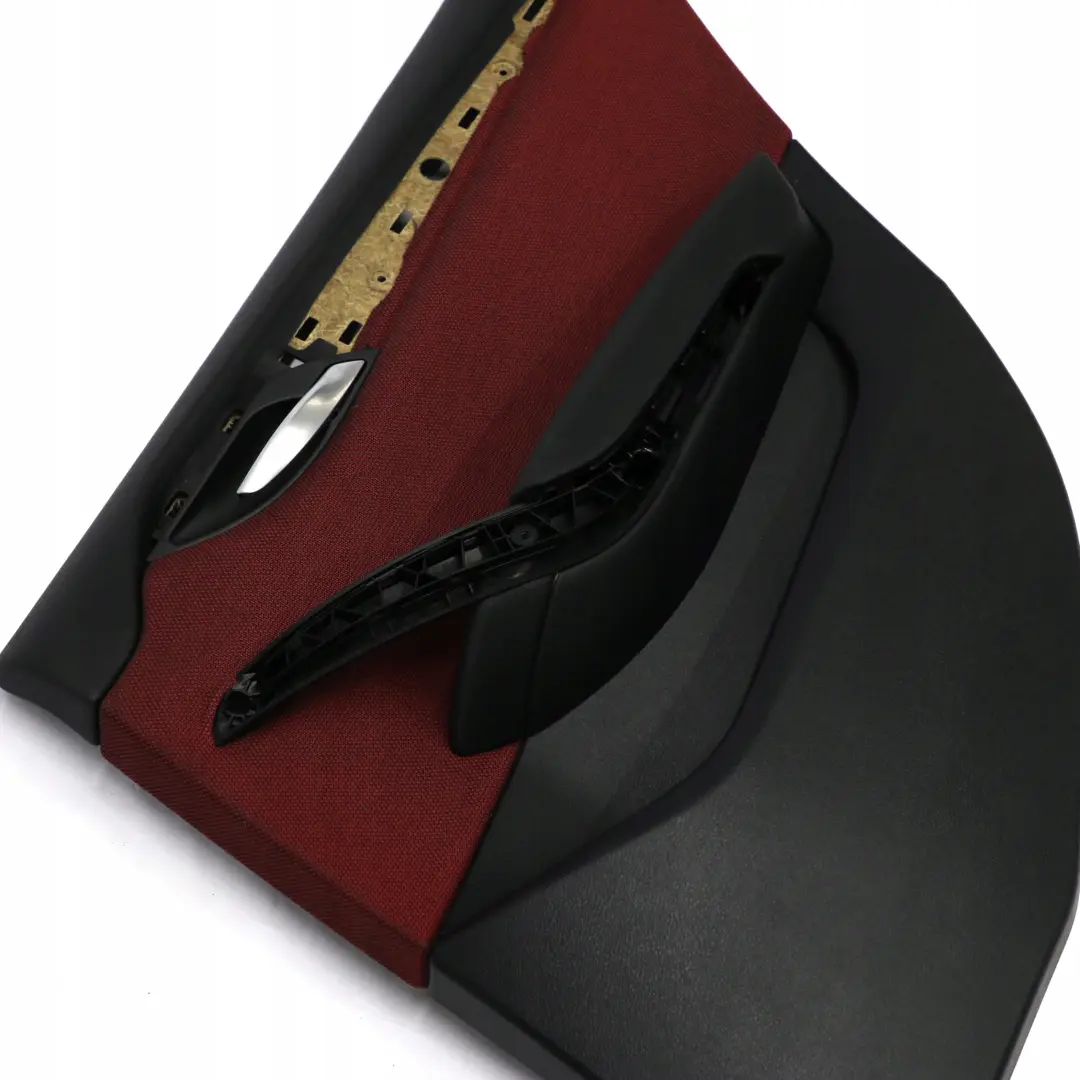 Right Door Card Lining Trim Fabric Cloth Vermilion Red para BMW X1 E84 Rear con número de pieza 7327244 BMW X1 E84 Rear Right Door Card Lining Trim Fabric Cloth Vermilion Red - SKU 7327244 - Número de pieza 7327244