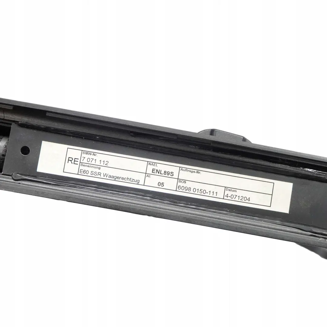 BMW 5 E60 Türverkleidung Hinten Links Rechts Leder Schwarz Sonnenschutzrollo - SKU 7079391/2 - Teilenummer 7079391