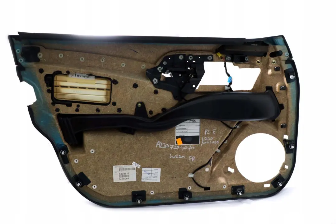 Mercedes W220 Scheda Porta Anteriore Destra Rivestimento Pannello Pelle - SKU A2207204070 - Numero di parte A2207204070