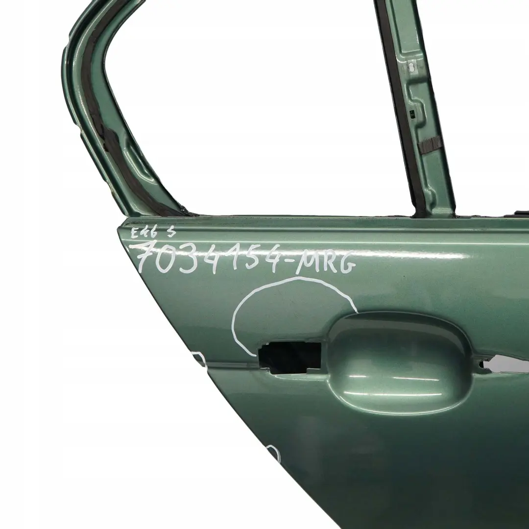 BMW 3 E46 Limousine Tür Hinten Rechts Meergruen Meer Gruen Metallic - 393 - SKU 7034154-MRG - Teilenummer 7034154
