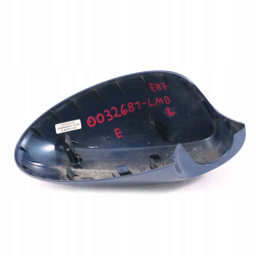 BMW 1 Series E87 Cover Cap Casing Left Wing Mirror N/S Le Mans Blau Blue 381 - SKU P0032681-LMB - Part number 0032681