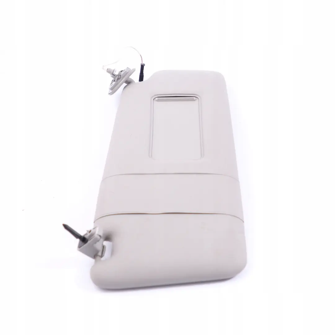 BMW E65 E66 Sun Visor Lamp Light Cover Right O/S Leather Steingrau Grey - SKU 7017792-1 - Part number 7017792