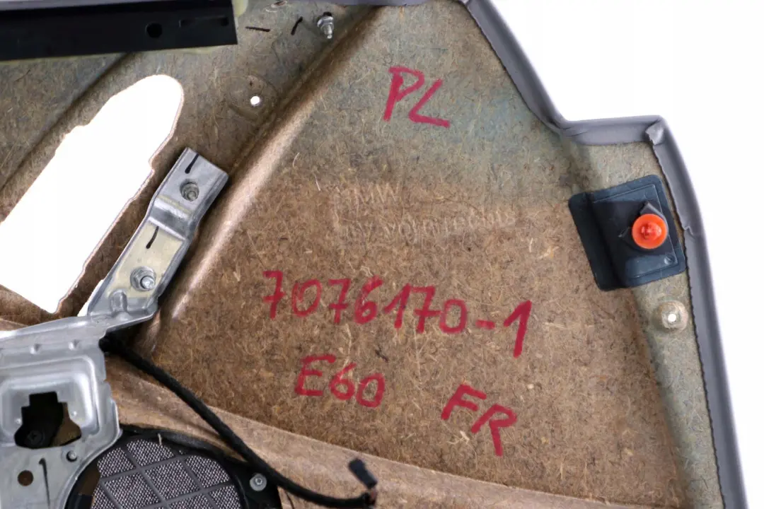 BMW 5 er E60 E61 Türverkleidung Vorn Rechts Leder Dakota Grau - SKU 7076170-2 - Teilenummer 7076170