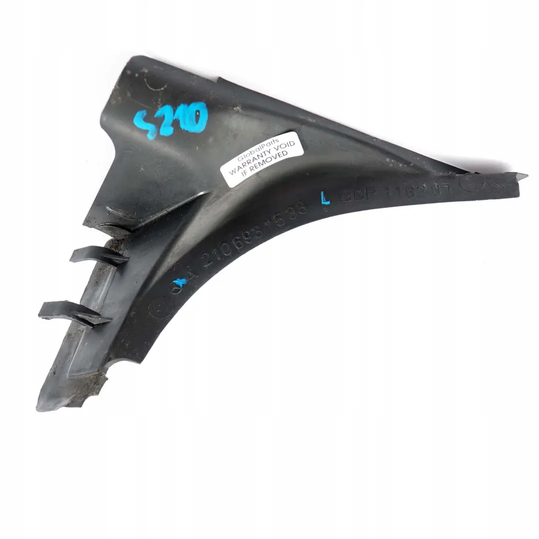 Pannello Rivestimento Posteriore Sinistro Bagagliaio per Mercedes S210 con numero di parte A2106931533 Mercedes S210 Pannello Rivestimento Posteriore Sinistro Bagagliaio - SKU A2106931533 - Numero di parte A2106931533