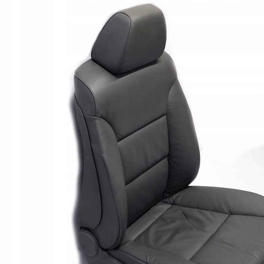 Grey Leather Front Right O/S Seat to BMW 5 Series E60 E61 with Part number 7076665 BMW 5 Series E60 E61 Grey Leather Front Right O/S Seat - SKU 7076665-3 - Part number 7076665