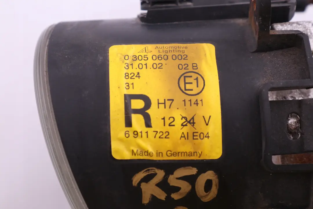 Fendinebbia Lampada Destra O/S per Mini Cooper One R50 R52 R53 con numero di parte 6925049 Mini Cooper One R50 R52 R53 Fendinebbia Lampada Destra O/S - SKU 6911722 - Numero di parte 6925049
